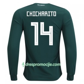 Meksiko Dres Chicharito 14 Domaći Svjetsko prvenstvo 2018 Dugim Rukavima